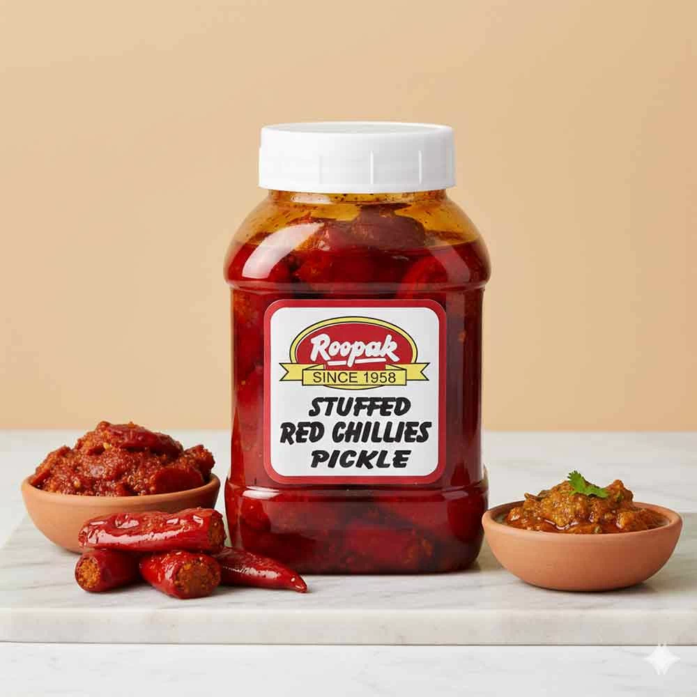 Stuffed Red Chillies Pickle